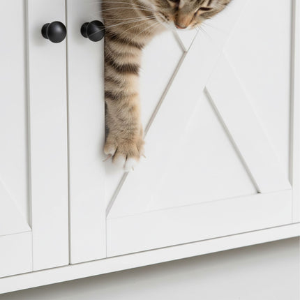 TASSORA - Cat Litter Cabinet with Side Entrance and Divider
