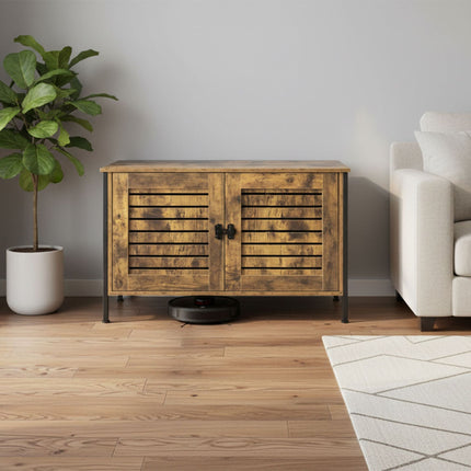 TASSORA - Cat Litter Cabinet with Cat-Head Entrance, Wood-Effect