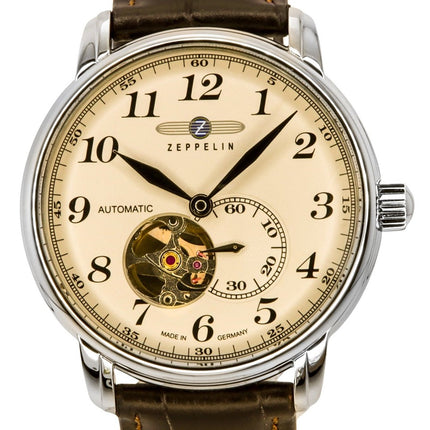 Zeppelin Series LZ127 Graf 7666-5 76665 Automatic Germany Made Herrklocka